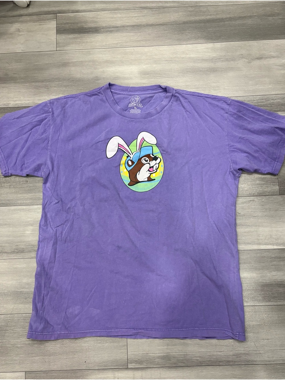 Purple Graphic Bunny Tee - Short Sleeve